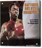 Larry Holmes, 1983 Wbc Heavyweight Title Sports Illustrated Cover Acrylic Print