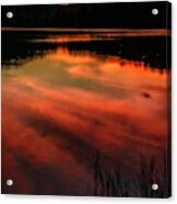 Last Light At The Lake Acrylic Print