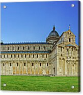 Leaning Tower Of Pisa, Cathedral And Acrylic Print