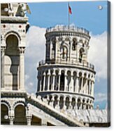 Leaning Tower Of Pisa, Tuscany, Italy Acrylic Print