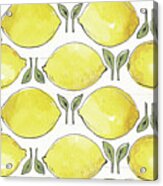 Lemonade Stand Pattern Viii Acrylic Print