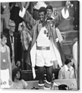 Leon Spinks Receiving Gold Medal Acrylic Print