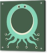Letter O - Animal Alphabet - Octopus Monogram Acrylic Print