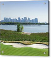 Liberty National Golf Club With Lower Acrylic Print