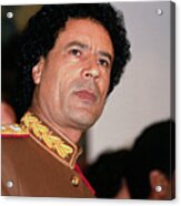 Libyan Leader Muammar Al-qaddafi Acrylic Print