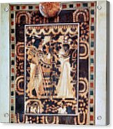 Lid Of A Coffer Showing Tutankhamun Acrylic Print