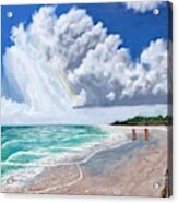 Lido Key Beach Thunderstorm 2017 Acrylic Print