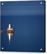 Lighthouse On A Lake Acrylic Print