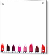 Lipsticks Acrylic Print