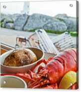 Lobster At Peggy's Cove Canada Acrylic Print