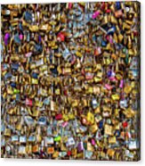 Locks Of Love For Paris Acrylic Print