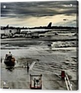 Logan Airport Overcast Day Acrylic Print