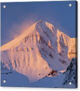 Lone Peak Alpenglow Acrylic Print