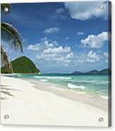 Long Bay And Belmont Point In Tortola Acrylic Print