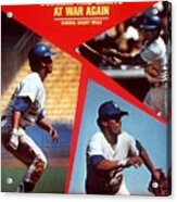 Los Angeles Dodgers Maury Wills... Sports Illustrated Cover Acrylic Print