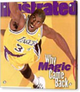 Los Angeles Lakers Magic Johnson Sports Illustrated Cover Acrylic Print