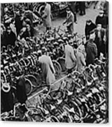 Lost Bicycles At Amsterdam In Acrylic Print