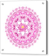 Lotus Mandala Acrylic Print