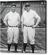 Lou Gehrig And Babe Ruth Acrylic Print