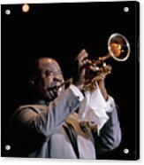 Louis Armstrong Playing Trumpet Acrylic Print