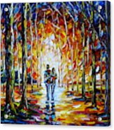 Lovers In The Park Acrylic Print