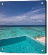 Luxurious Beach Resort With Swimming Acrylic Print