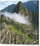 Machu Picchu Mist Acrylic Print