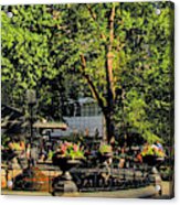Madison Square Park Summer No.2 - A New York Impression Acrylic Print
