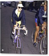 Madonna On Bike Acrylic Print