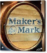 Makers Mark Barrel Acrylic Print