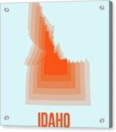Map Of Idaho Acrylic Print