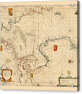 Map Of The North Sea 1654 Acrylic Print