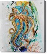 Mare Nostrum #3. The Golden Octopus Acrylic Print
