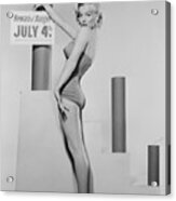 Marilyn Monroe Advertising Safety Acrylic Print