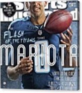 Mariota Flash Of The Titans Sports Illustrated Cover Acrylic Print