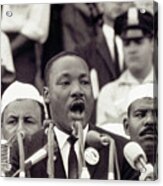 Martin Luther King Giving Dream Speech Acrylic Print