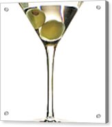 Martini On White Acrylic Print