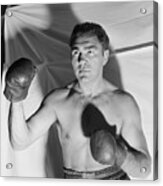 Max Schmeling In Boxing Stance Acrylic Print