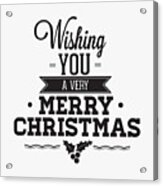Merry Christmas Wishes 01 Acrylic Print