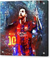 Messi Barcelona Player Acrylic Print