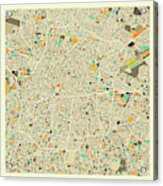 Mexico City Map 1 Acrylic Print