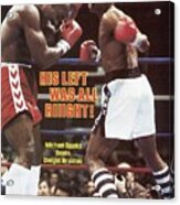 Michael Spinks, 1983 Wba Light Heavyweight Title Sports Illustrated Cover Acrylic Print