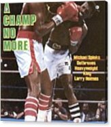 Michael Spinks, 1985 Ibf Heavyweight Title Sports Illustrated Cover Acrylic Print