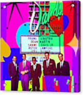 Mid Century Modern Abstract The Rat Pack Frank Sinatra Dean Martin And Sammy Davis Jr 20190120 M108 Acrylic Print