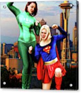 Mighty Heroes In Seattle Acrylic Print