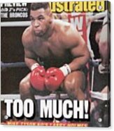 Mike Tyson, 1988 Wbcwbaibf Heavyweight Title Sports Illustrated Cover Acrylic Print