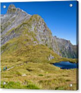 Milford Track With The Mackinnon Memorial Acrylic Print
