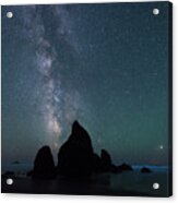 Milky Way At Ruby Beach, Olympic National Park Acrylic Print