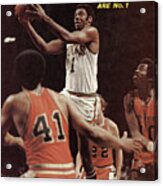 Milwaukee Bucks Oscar Robertson, 1971 Nba Finals Sports Illustrated Cover Acrylic Print