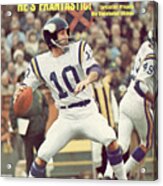 Minnesota Vikings Qb Fran Tarkenton... Sports Illustrated Cover Acrylic Print